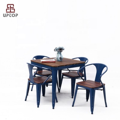 (SP-CT774)Wholesale commercial rustic french metal vintage industrial restaurant furniture