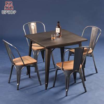 (SP-CT675) Wholesale price metal industrial cafe masa ve sandalye