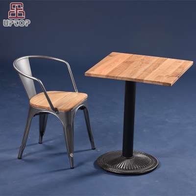 (SP-CT677) Industrial vintage metal cafe coffee shop tables and chairs