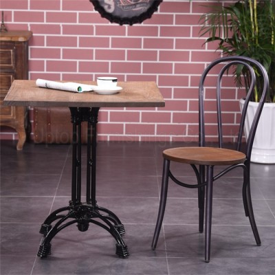 (SP-MC070) Uptop commercial cast iron metal restaurant chairs and tables